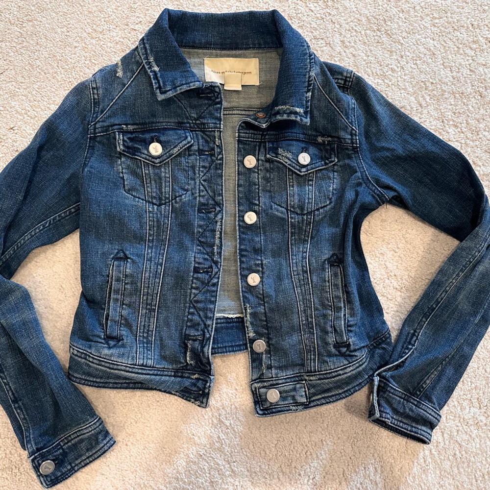 Pilcro and the Letterpress Blue Denim Jacket